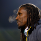 Aliou Cisse, Senegal's team coach, in a jacket in a cold environment